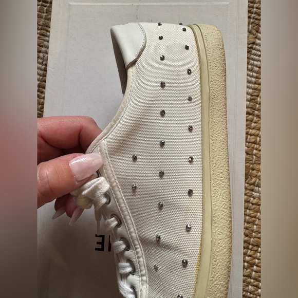 Celine Off-White Lace-Up Sneakers - Picture 7 of 10